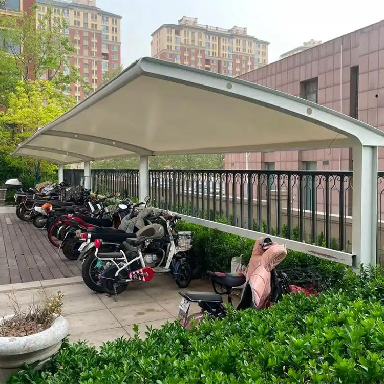 微山县膜结构电动车棚